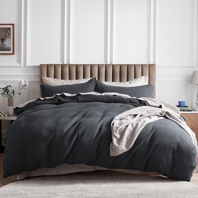 100% Cotton Duvet Cover Set - King - 4 Piece