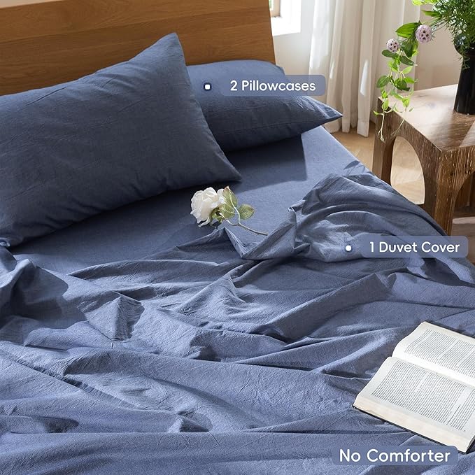 Linen Duvet Cover Set - Queen