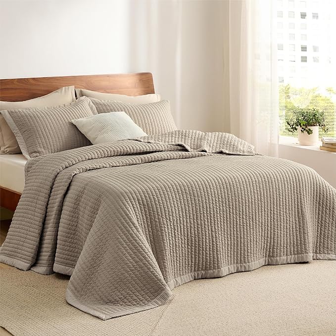 Microfiber Quilt Set - Queen - 3 Piece