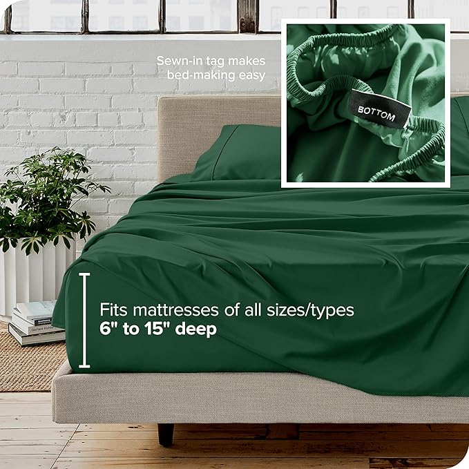 Microfiber Bed Sheet Set - King - 4 Piece