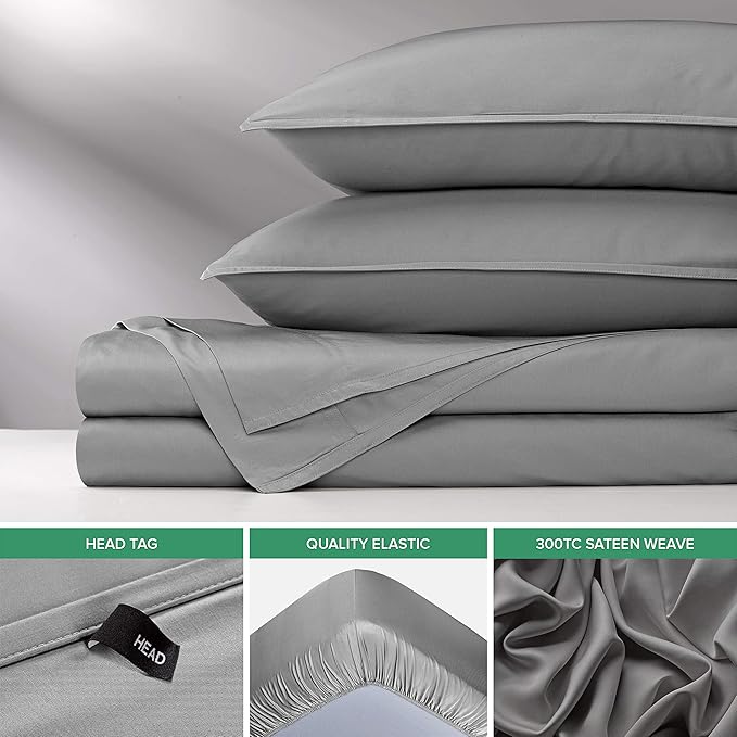 Bamboo Cooling Bed Sheet Set - Queen - 4 Piece