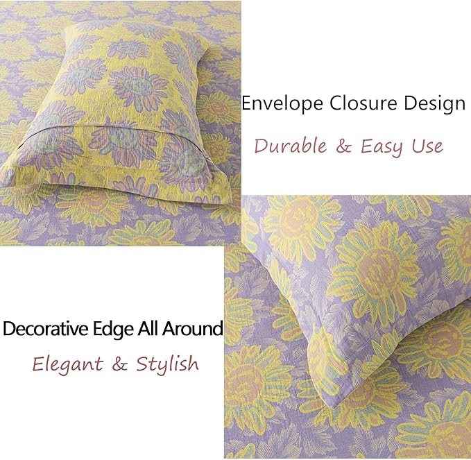 100% Cotton Bed Sheet Set - King - 4 Piece