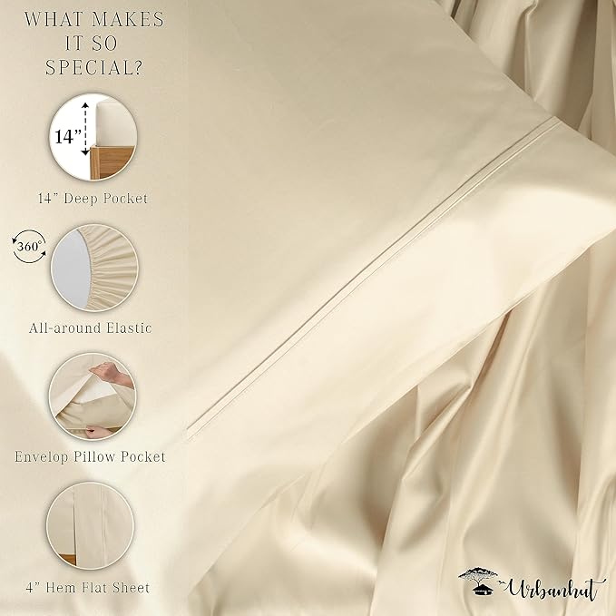 Bed Sheet Set - Twin - 16 in Deep Pocket - 3 Piece