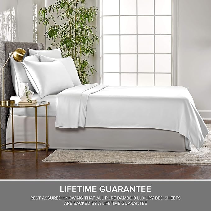 Bamboo Cooling Bed Sheet Set - Queen - 4 Piece
