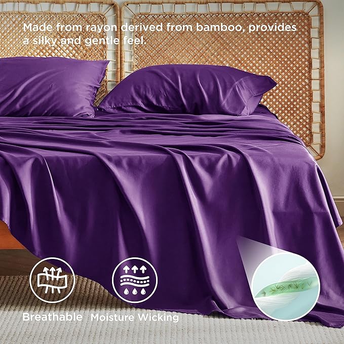 Bamboo Cooling Bed Sheet Set - King