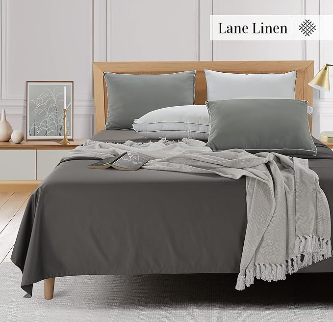 Linen Bed Pillow - Standard - 4 Piece