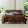 Linen Duvet Cover Set - King - 104 x 90 in - 3 Piece