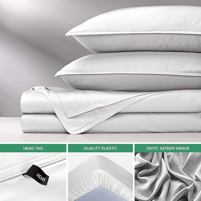 Bamboo Cooling Bed Sheet Set - Queen - 4 Piece
