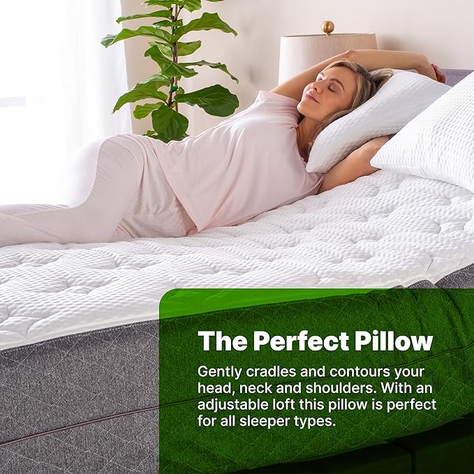 Memory Foam Cooling Bed Pillow - King