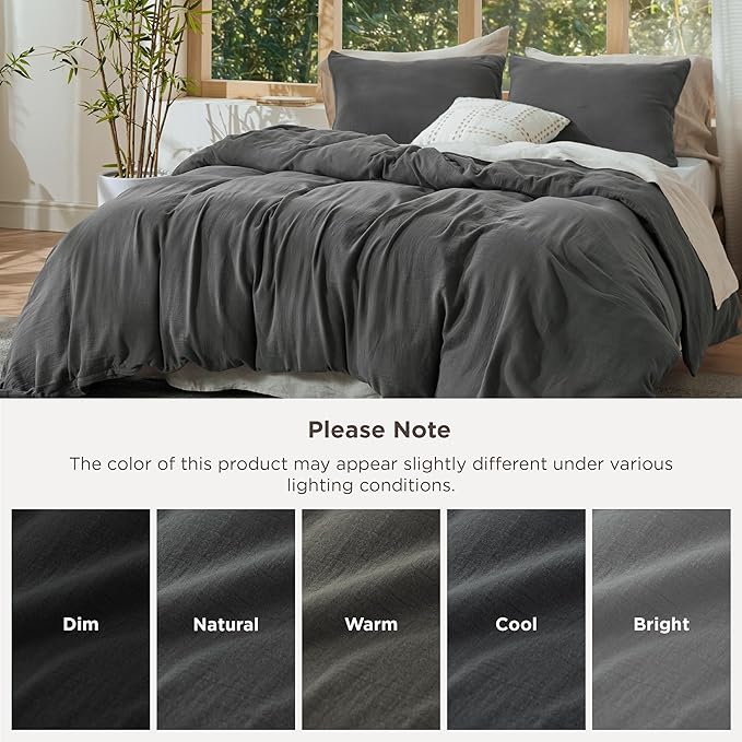 Bamboo Cooling Duvet Cover Set - Queen - 3 Piece