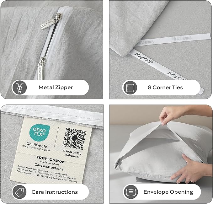 Linen Duvet Cover Set - Full
