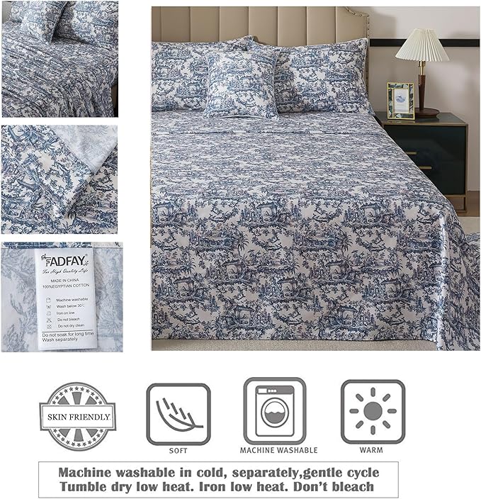 Bed Sheet Set - Queen - 4 Piece