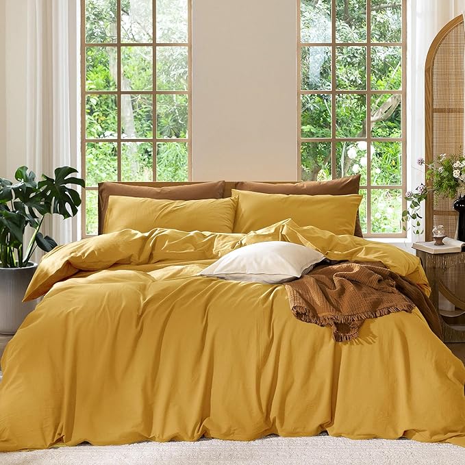 Linen Duvet Cover Set - Twin