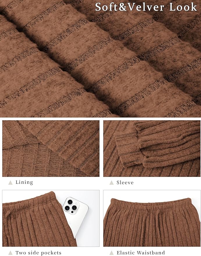 Women's Pants Pajama Set - Long Sleeve - 2 Piece
