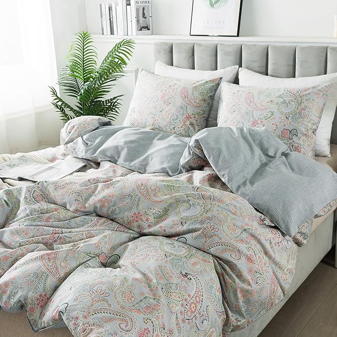 100% Cotton Duvet Cover Set - King - 3 Piece