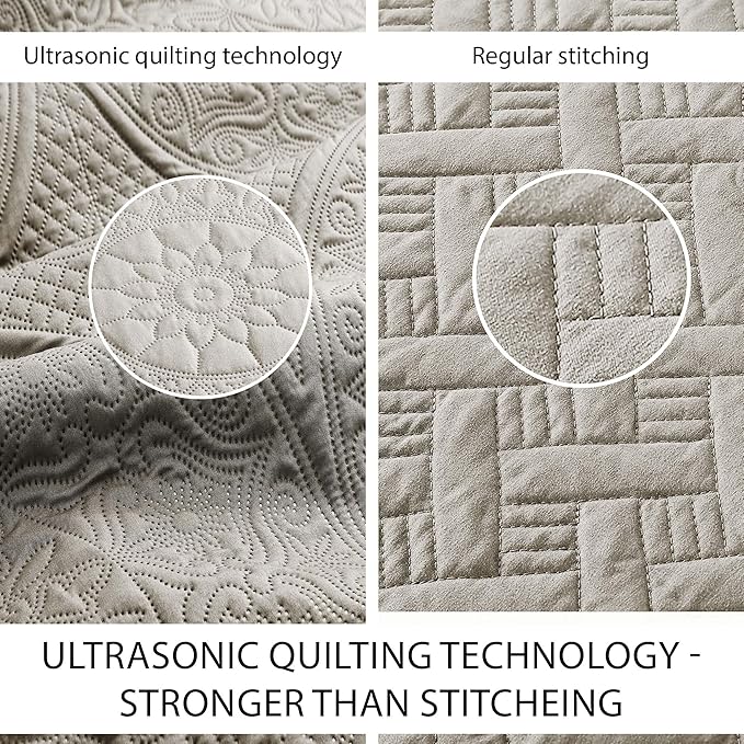 Microfiber Quilt Set - King - 8 Pack