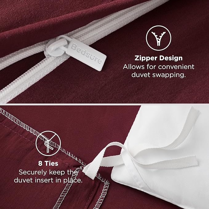 Duvet Cover Set - Full - 80 x 90 in - 3 Piece