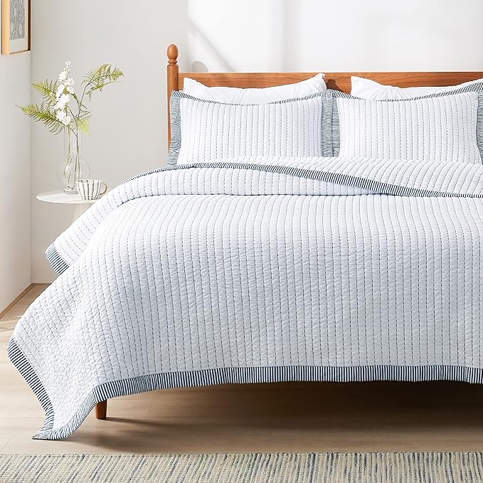 Microfiber Quilt Set - Queen - 3 Piece