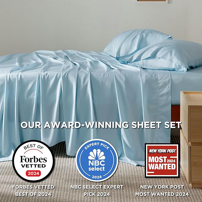 Bamboo Cooling Bed Sheet Set - Queen