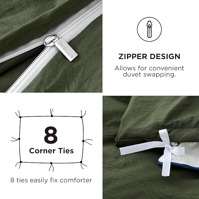 Duvet Cover Set - Full - 80 x 90 in - 4 Piece