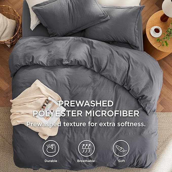Duvet Cover Set - Full - 80 x 90 in - 4 Piece