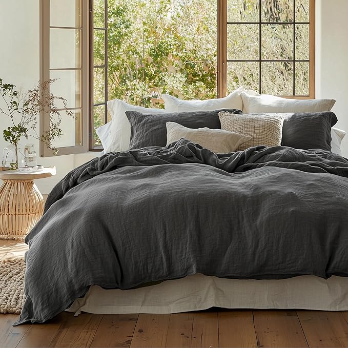 Linen Duvet Cover Set - Queen