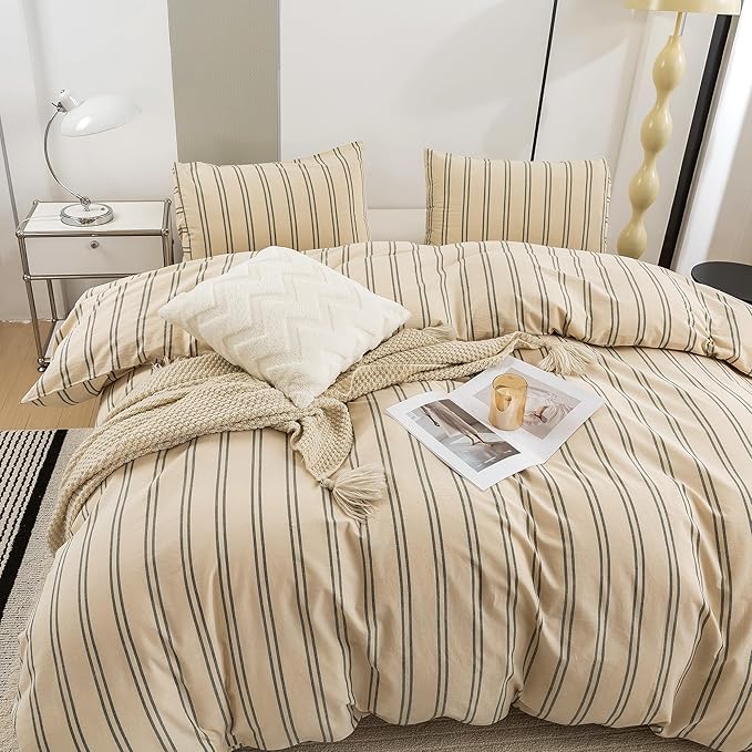 Linen Duvet Cover Set - King - 3 Piece