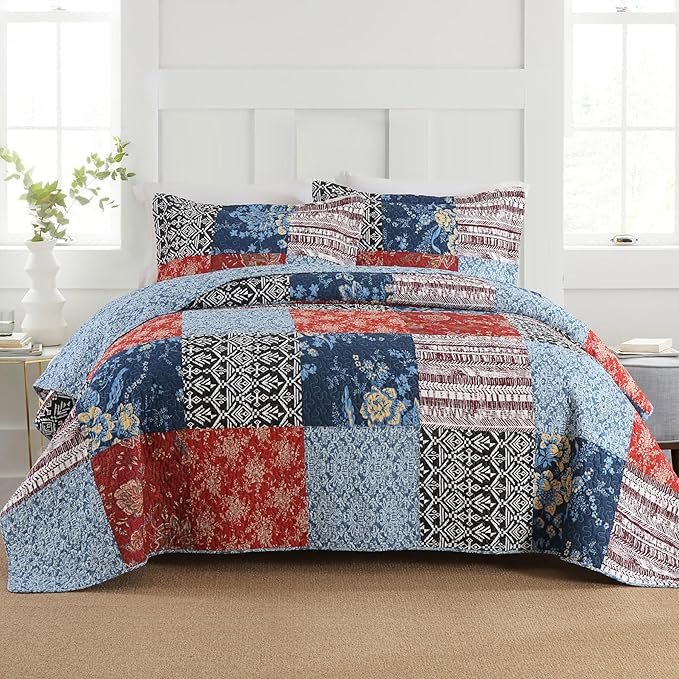 100% Cotton Quilt Set - Queen