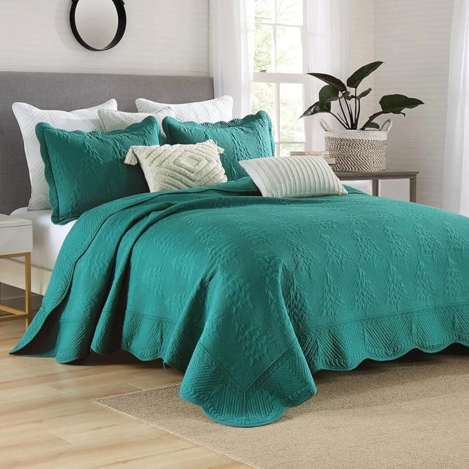 100% Cotton Quilt Set - Queen - 3 Piece