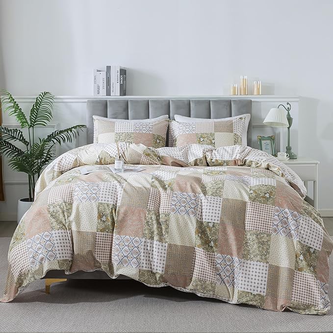 100% Cotton Duvet Cover Set - King - 3 Piece