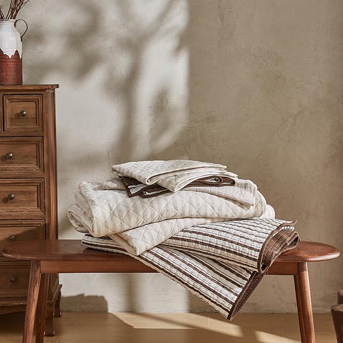 100% Cotton Hypoallergenic Quilt Set - Queen