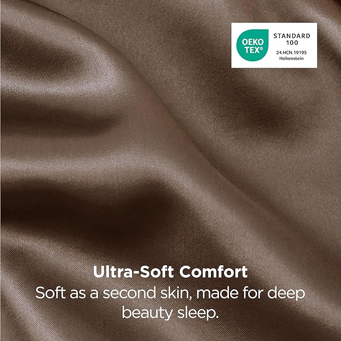 Satin Pillowcase Set - King - 20 x 36 in - 2 Piece