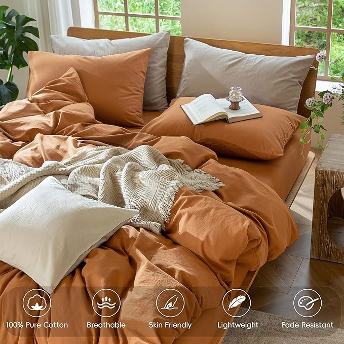 Linen Duvet Cover Set - Full