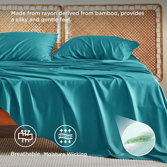 Bamboo Cooling Bed Sheet Set - California King