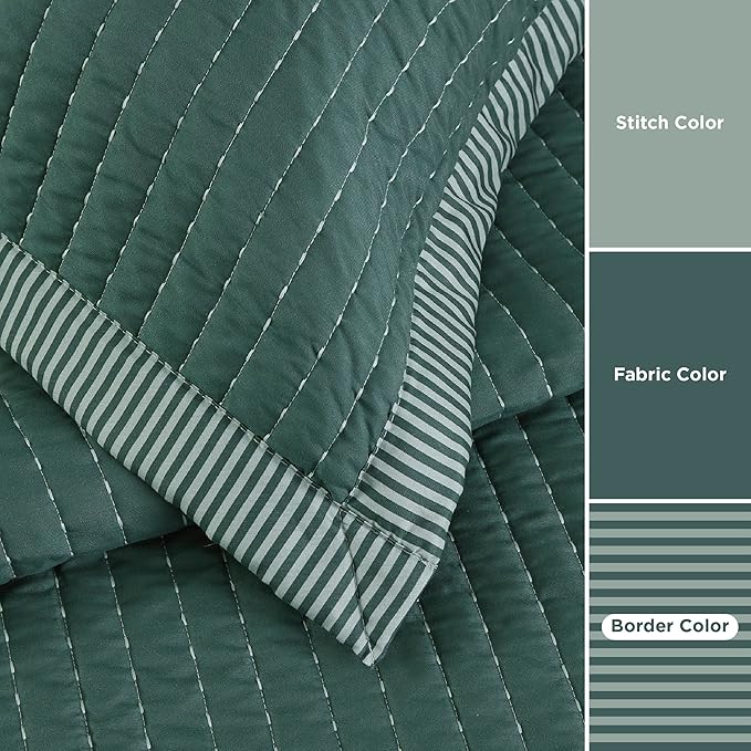 Microfiber Quilt Set - King - 3 Piece