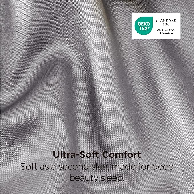 Satin Cooling Pillowcase Set - Queen - 20 x 30 in - 2 Piece