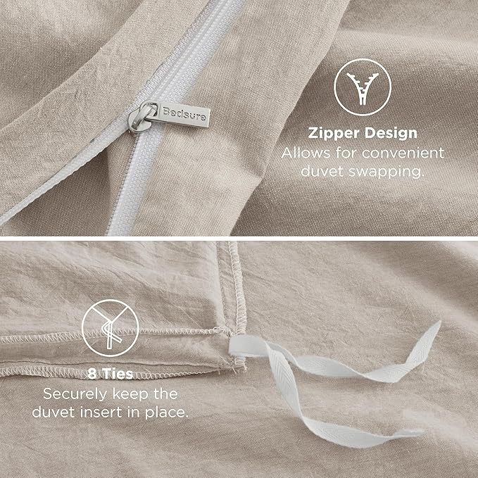 Linen Duvet Cover Set - Queen