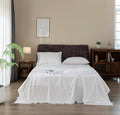 Linen Bed Sheet Set - Queen - 4 Piece