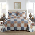 Microfiber Quilt Set - King - 3 Piece