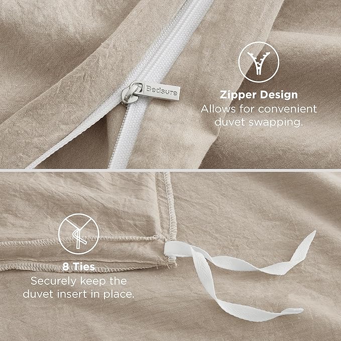 Linen Duvet Cover Set - Queen