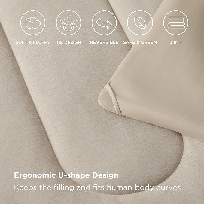 Linen Cooling Comforter Set - King - 3 Piece