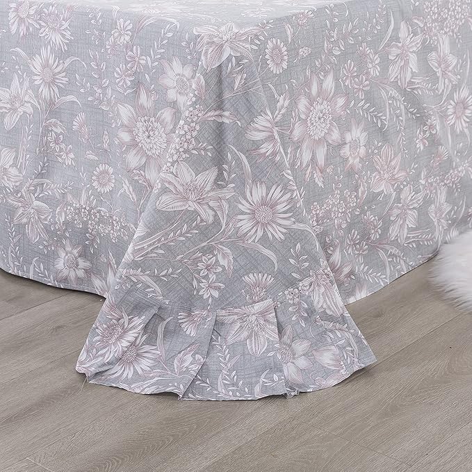 100% Cotton Bed Sheet Set - Twin - 4 Piece