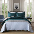 Microfiber Quilt Set - Queen - 3 Piece