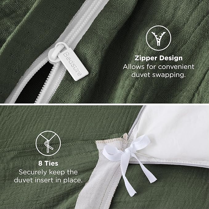 Bamboo Cooling Duvet Cover Set - King - 3 Piece