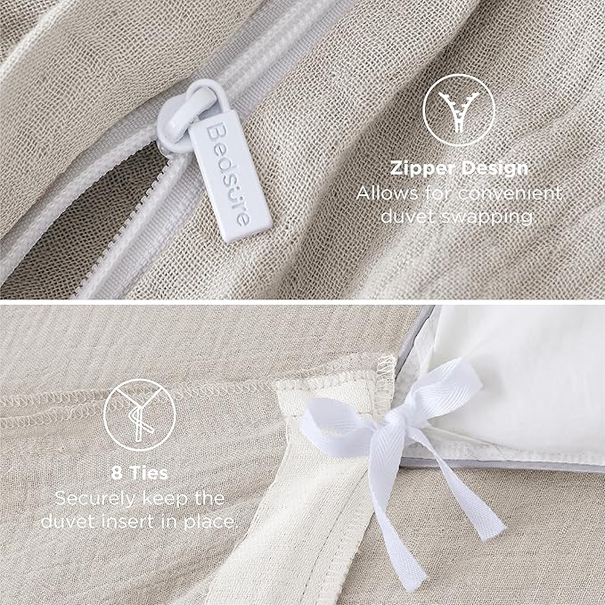 Bamboo Cooling Duvet Cover Set - Queen - 3 Piece