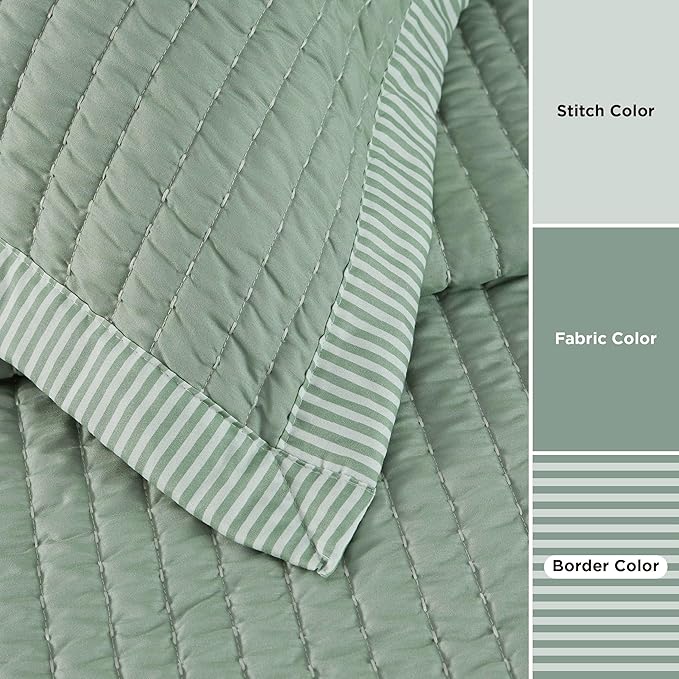 Microfiber Quilt Set - Twin - 2 Piece