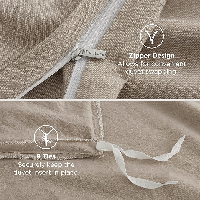 Linen Duvet Cover Set - Queen