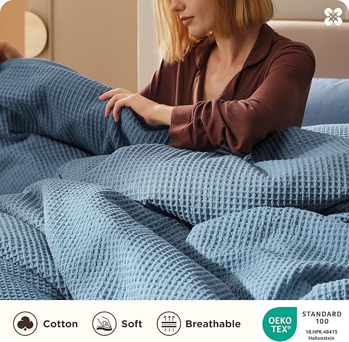 100% Cotton Duvet Cover Set - Queen - 3 Piece