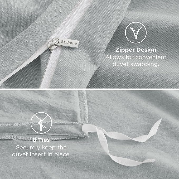 Linen Duvet Cover Set - Queen