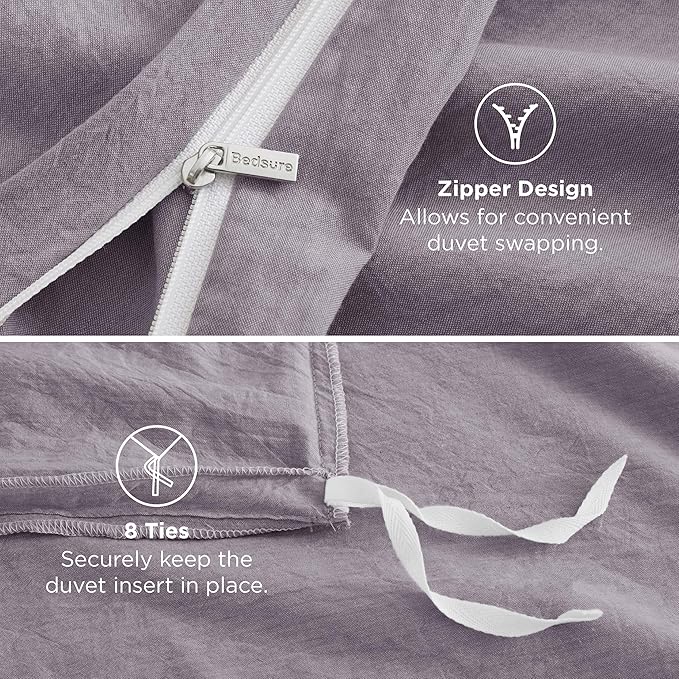 Linen Duvet Cover Set - Queen